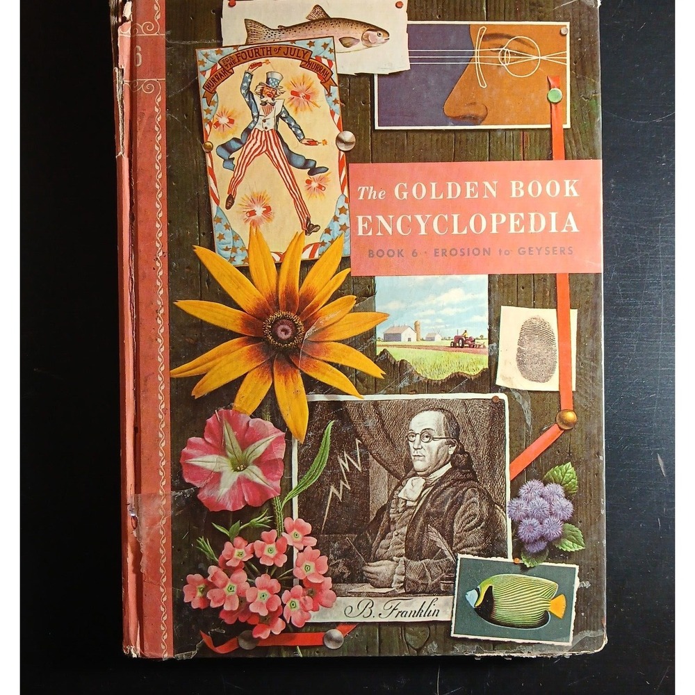 Golden Book Encyclopedia Book 6 - Erosion to Geysers, HC by Bertha Parker 1960